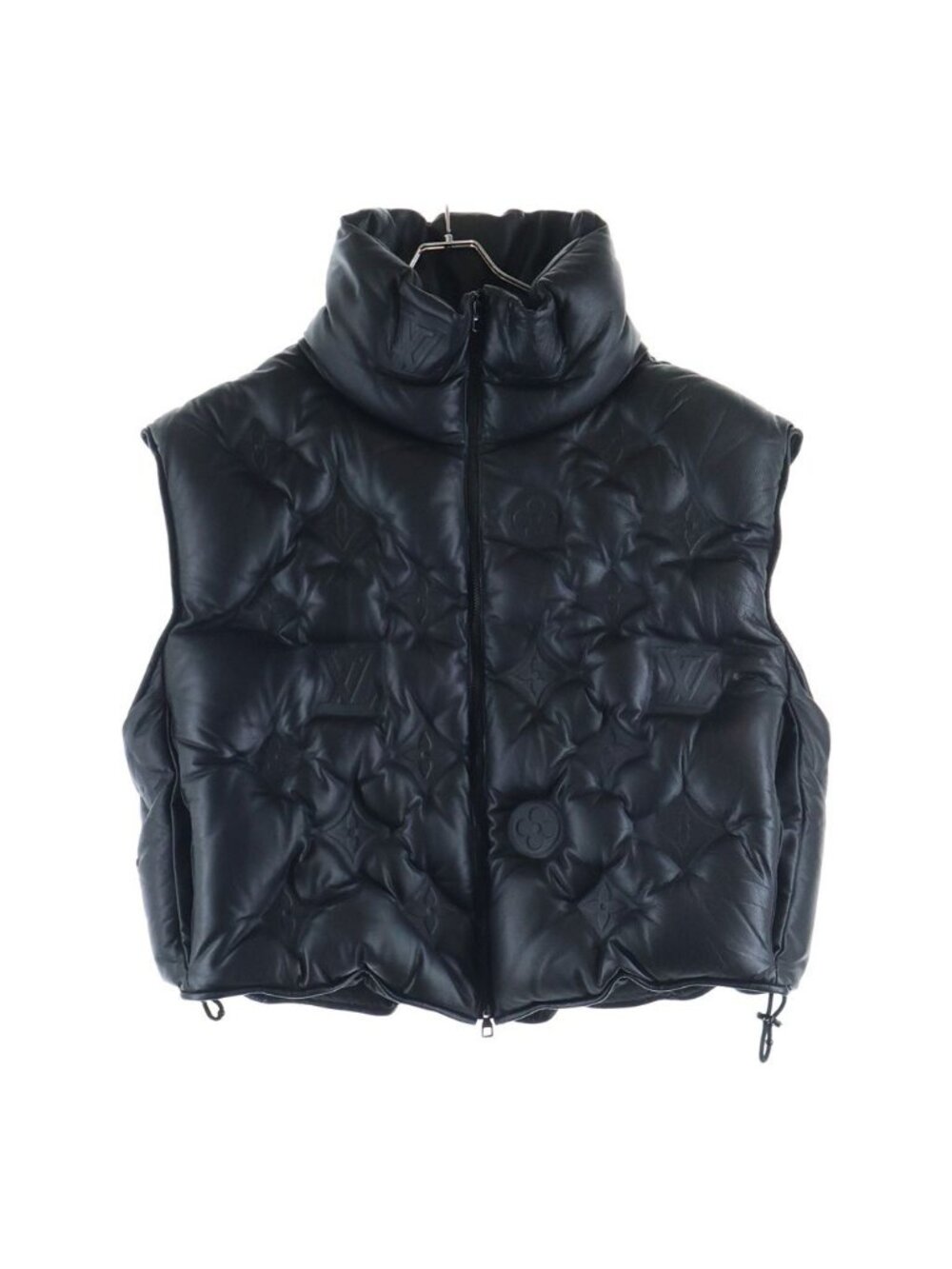 Louis Vuitton Monogram Boyhood Puffer Vest Leather Down Black